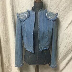 Beautiful Escada Jean Jacket - Rhinestones for Accents